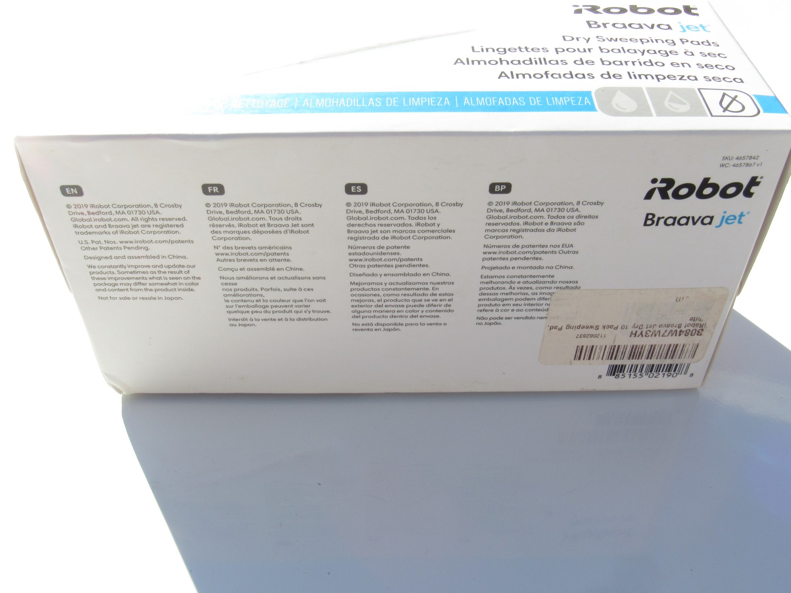 iRobot Braava jet Dry Sweeping Pads Refills 10 Count for Robot Mop White New