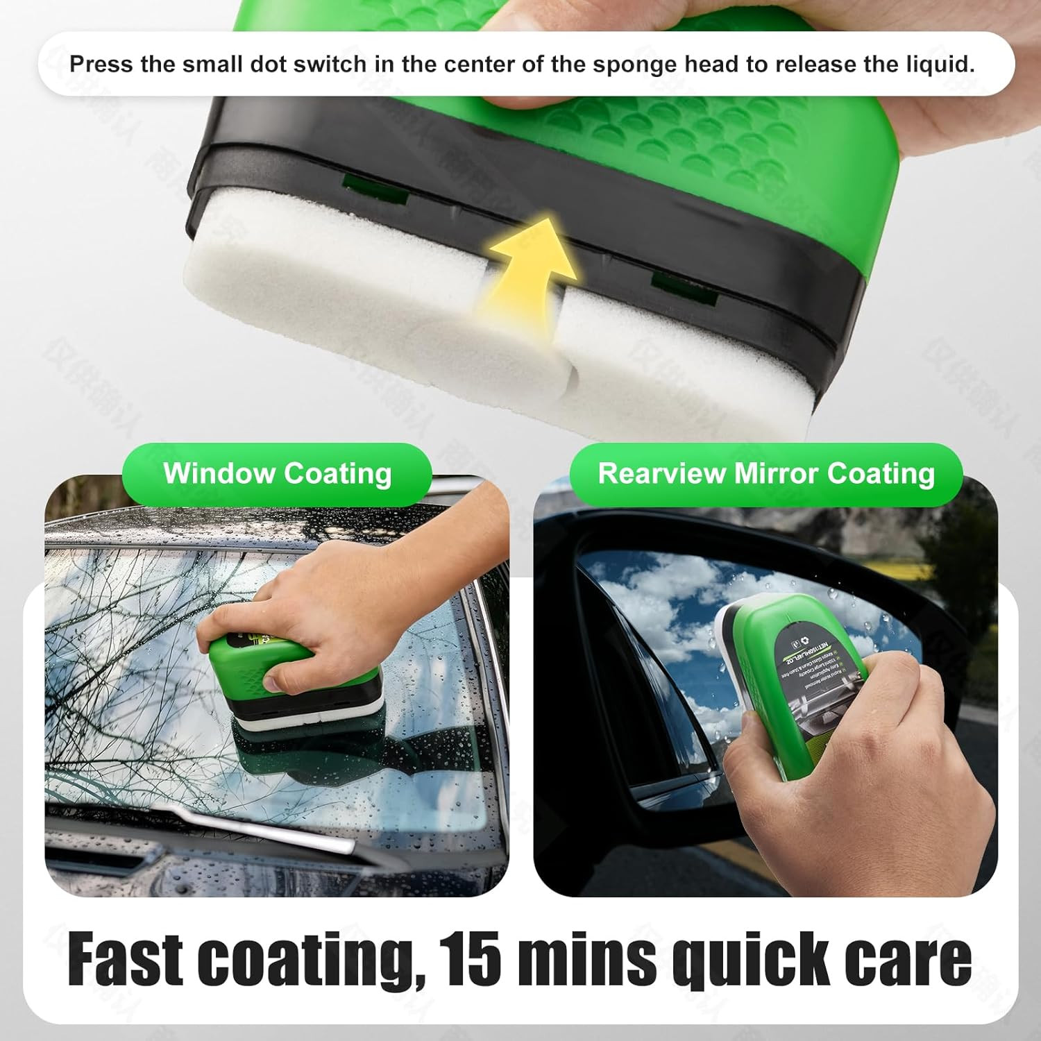 Automotive Glass Hydrophobic Coating Agent, Lotus Leaf Rainproof Effect, Invisib