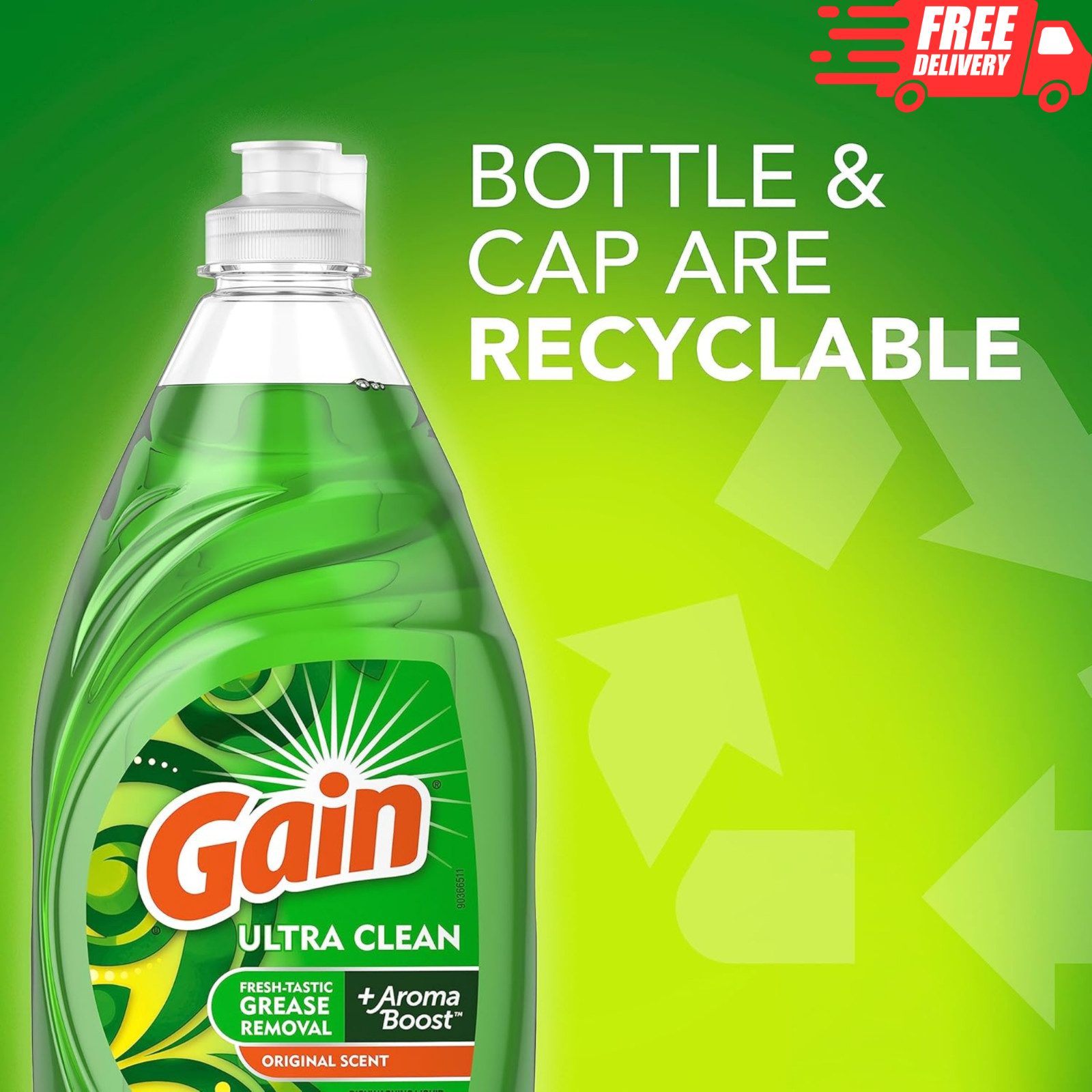 Gain Ultra Liquid Dish Soap Original Scent 38oz