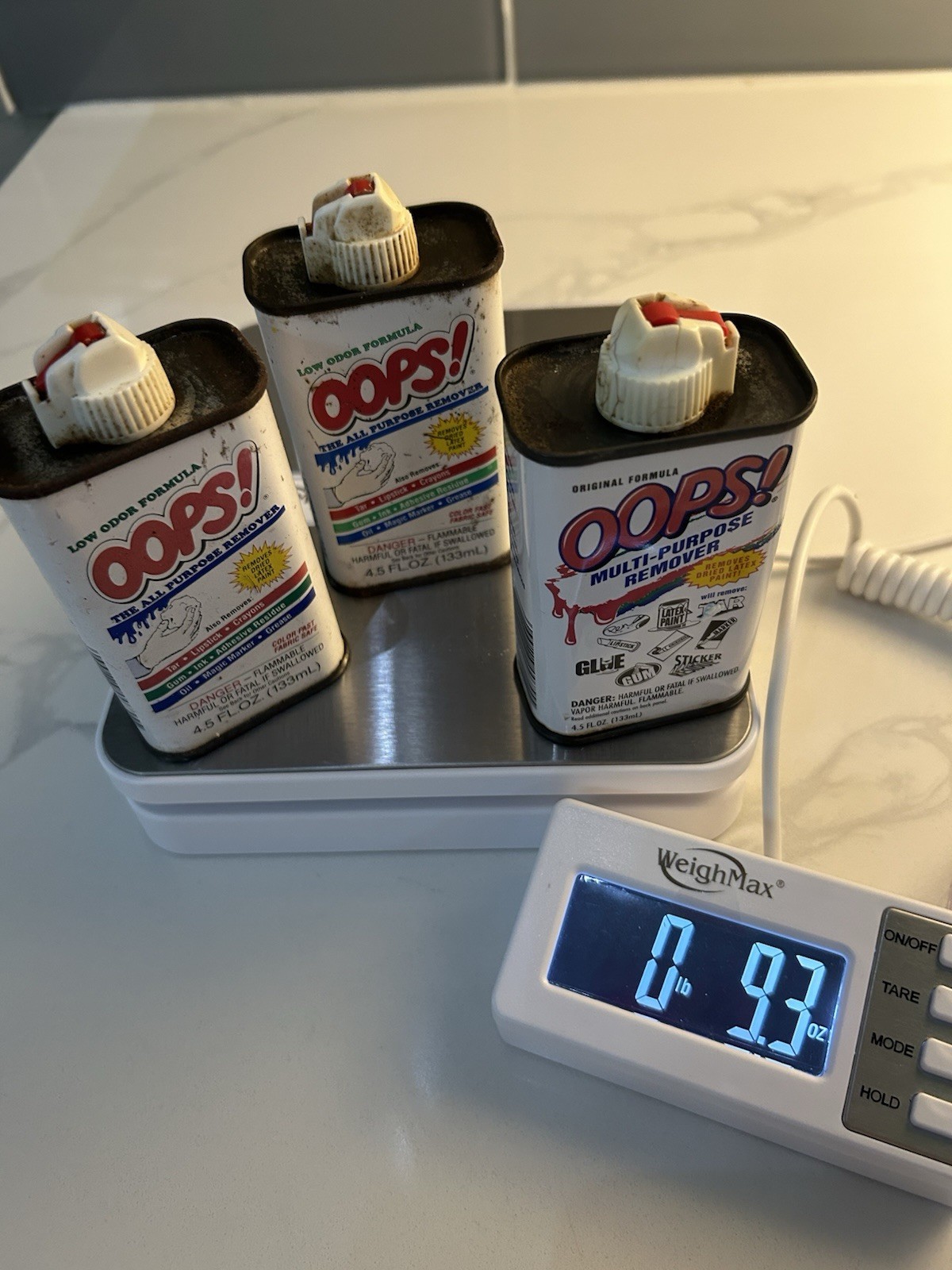 Oops! All Purpose Remover and Cleaner 4.5 Fl. Oz. Lot of 3 READ DESCRIPTION