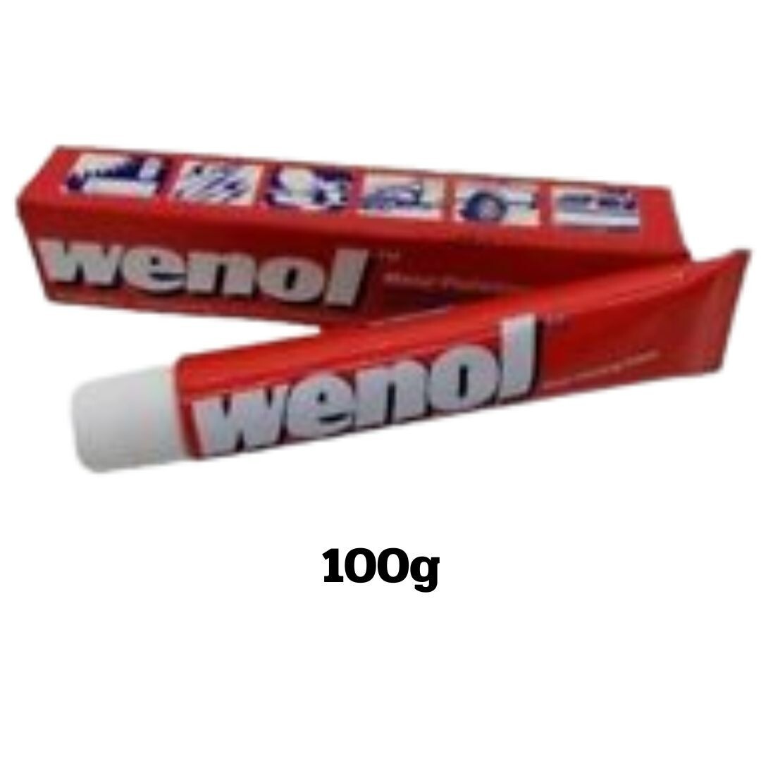 Wenol Metal Polish Cleaner Brass Copper Stainless Steel Aluminum Silver 100g