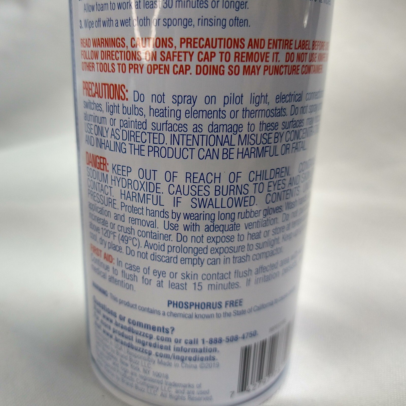 Kingsford Heavy Duty Spray-On Grill Cleaner Aerosol Cuts Through Grease 14.5oz