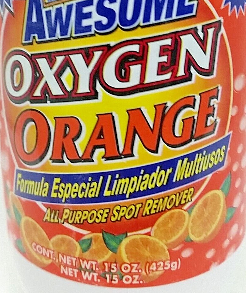 Qty 3 -LA’sTotally Awesome Power Oxygen ORANGE Base Cleaner ChlorineFree 15 ozEa