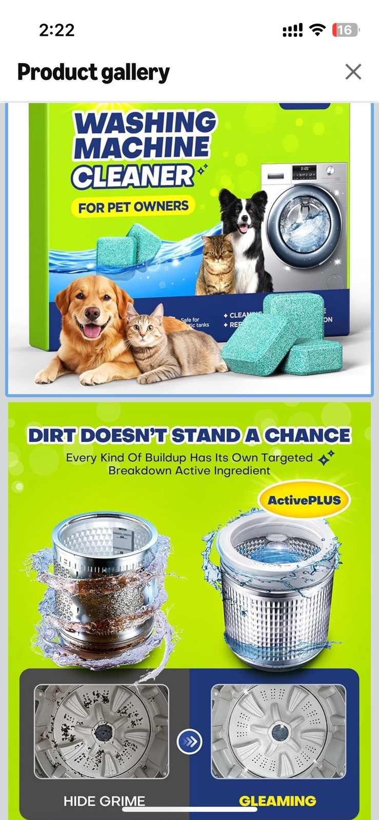 Deep Cleaning Washing Machine Cleaner Tablets