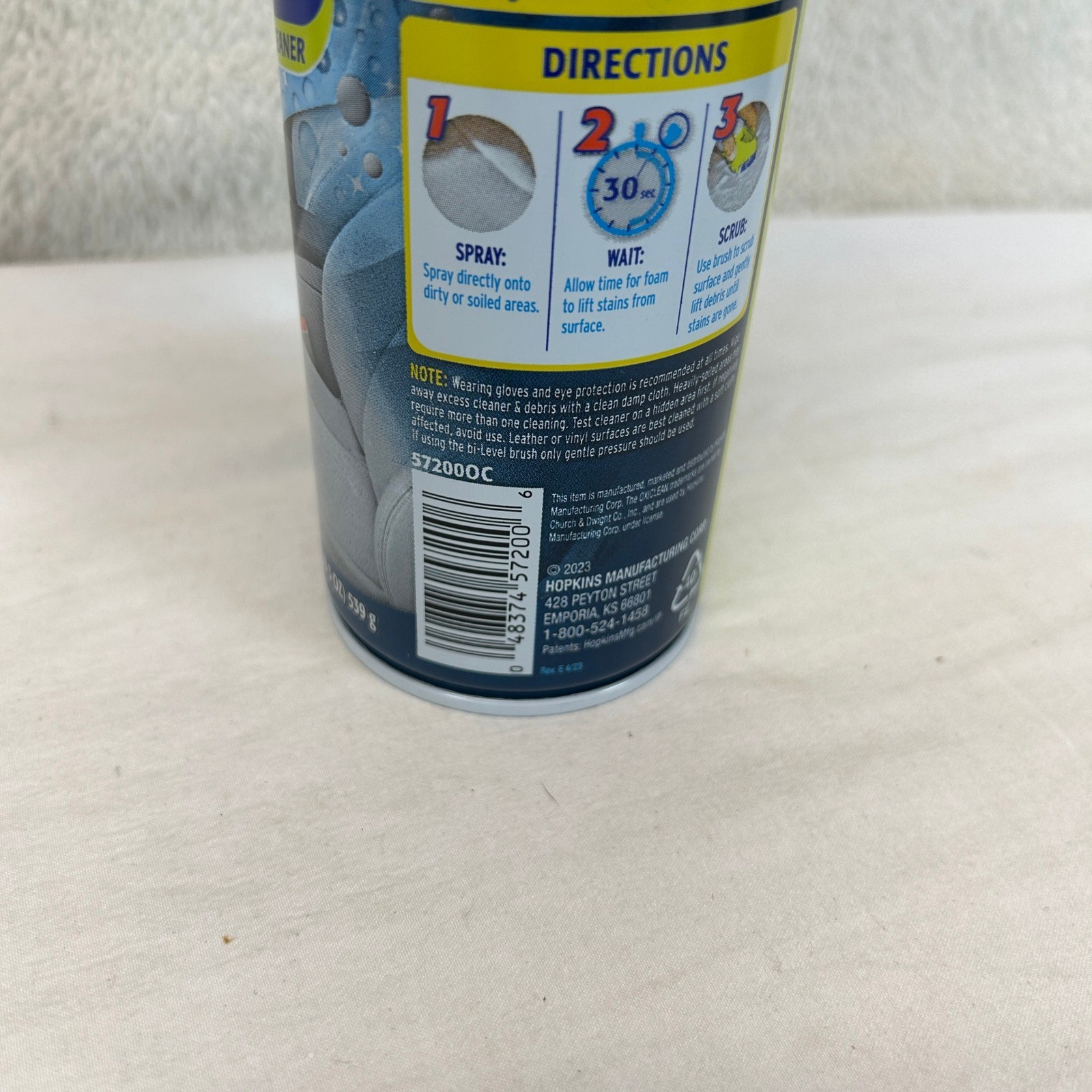 2 Pack OxiClean Interior Foam Carpet & Upholstery Cleaner 19oz New