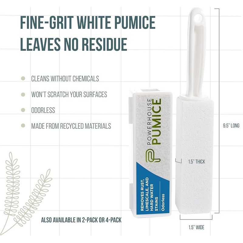 Pumice Stone Toilet Cleaner Kit Eco-Friendly Odorless Stain Remover Durable Tool