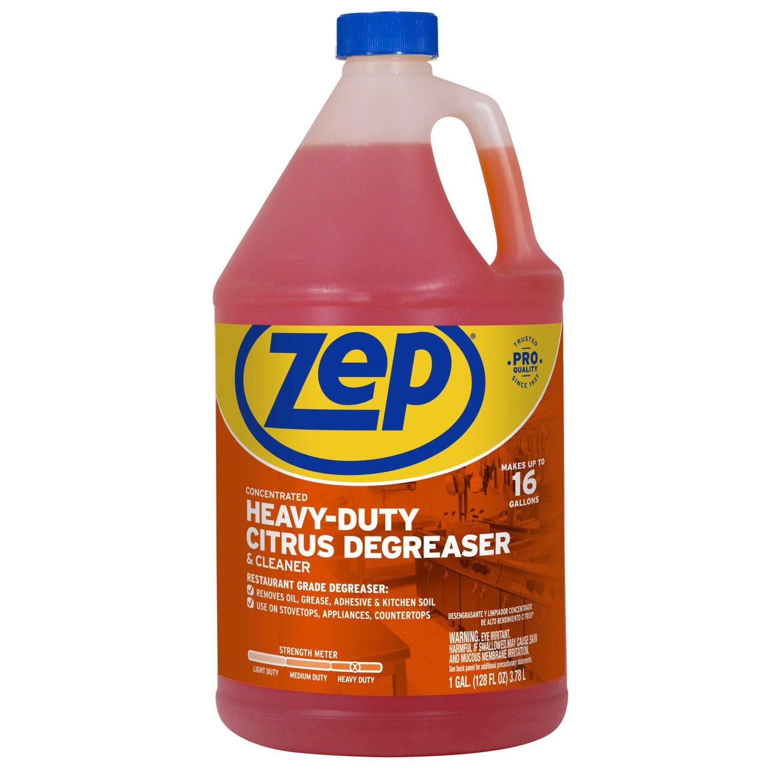 Zep Heavy-Duty Citrus Cleaner and Degreaser – ZUCIT128 – 1 Gallon(Case of 4)