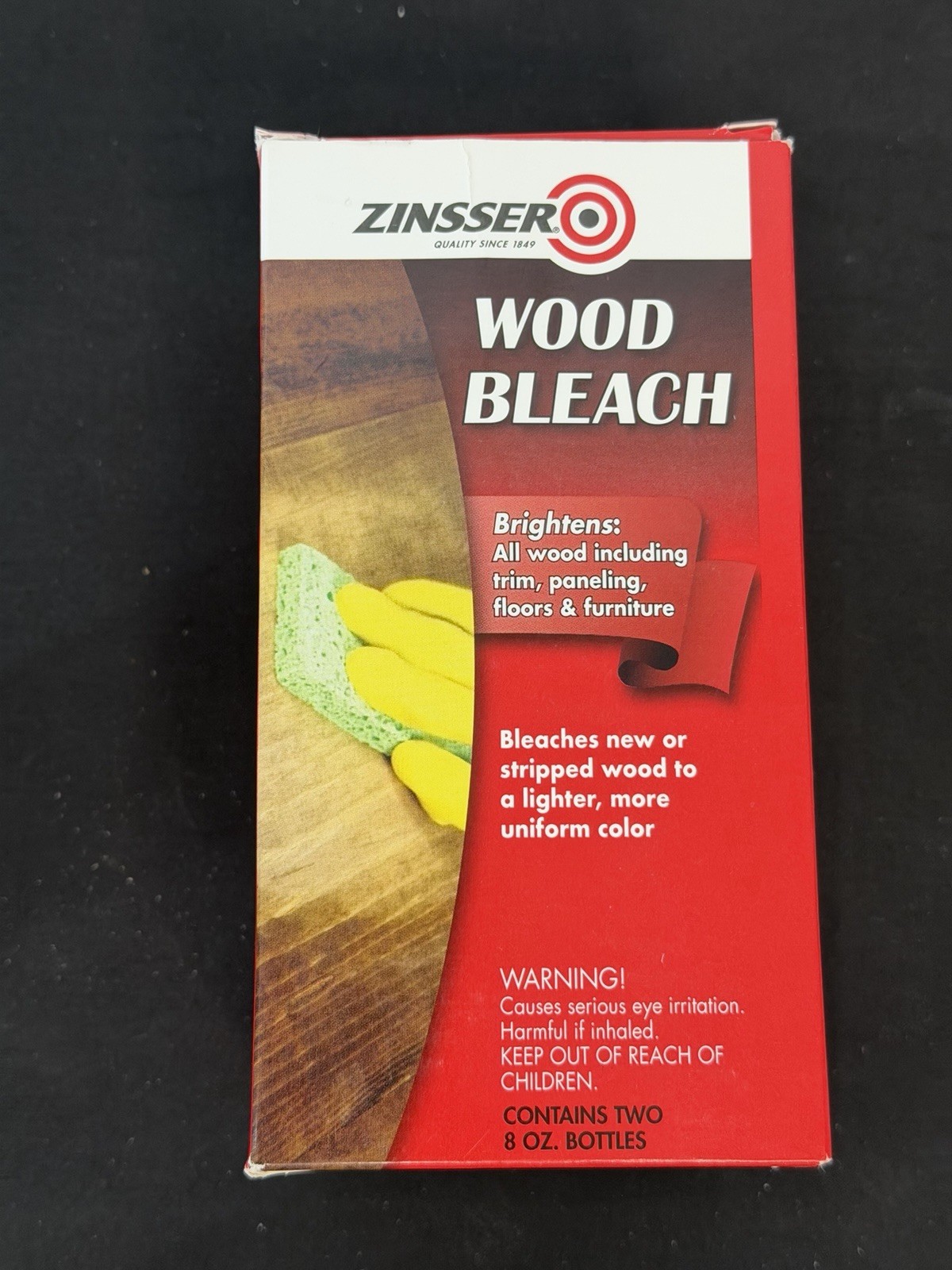 Zinsser 300451 Wood Bleach Part A & Part B 8 Ounce Each New in Box