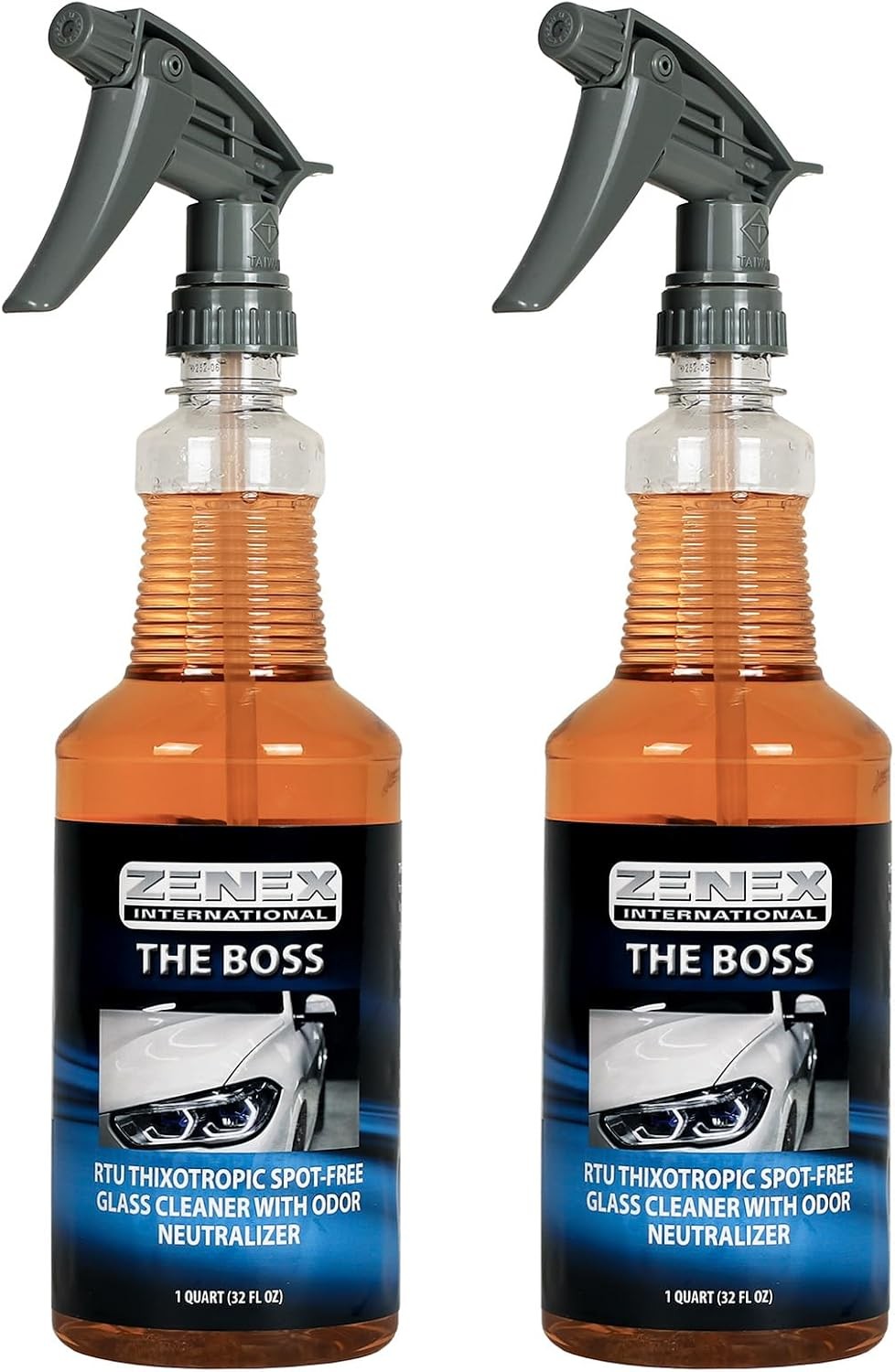 Zenex The Boss Glass Cleaner, Professional-grade Glass Cleaner, 32 oz (2 Pack)