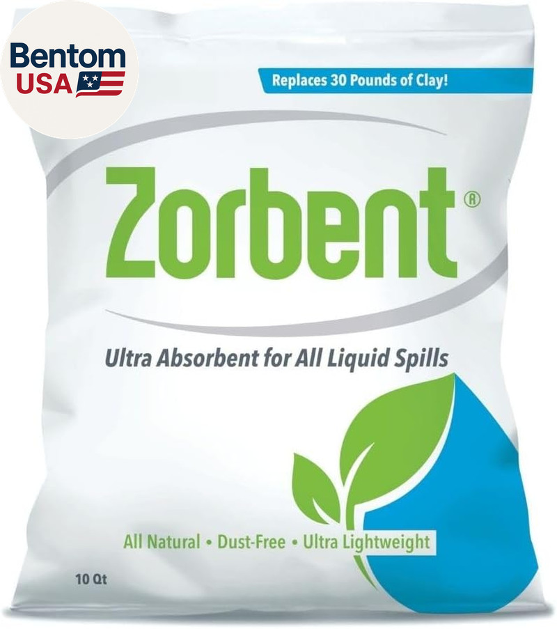 Liquid Spill Cleanup 10 Quart Bag | 16X More Absorbent for Grease, Oil, Blood –