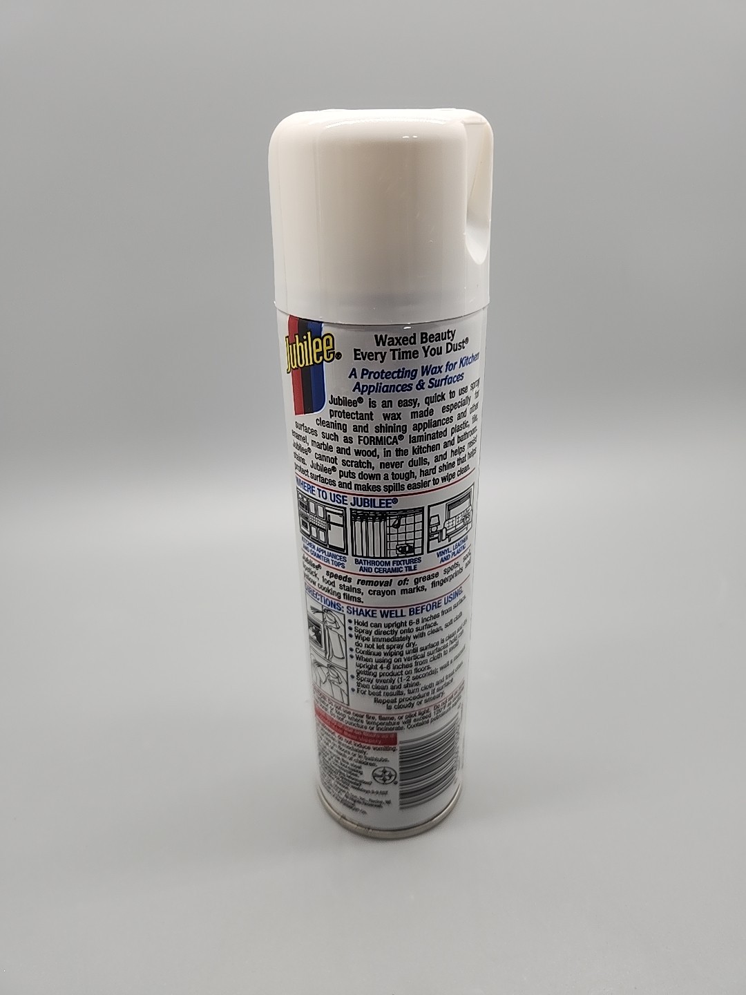 Jubilee Kitchen Wax Cleaner Spray 9 oz Can Clear Shine NOS