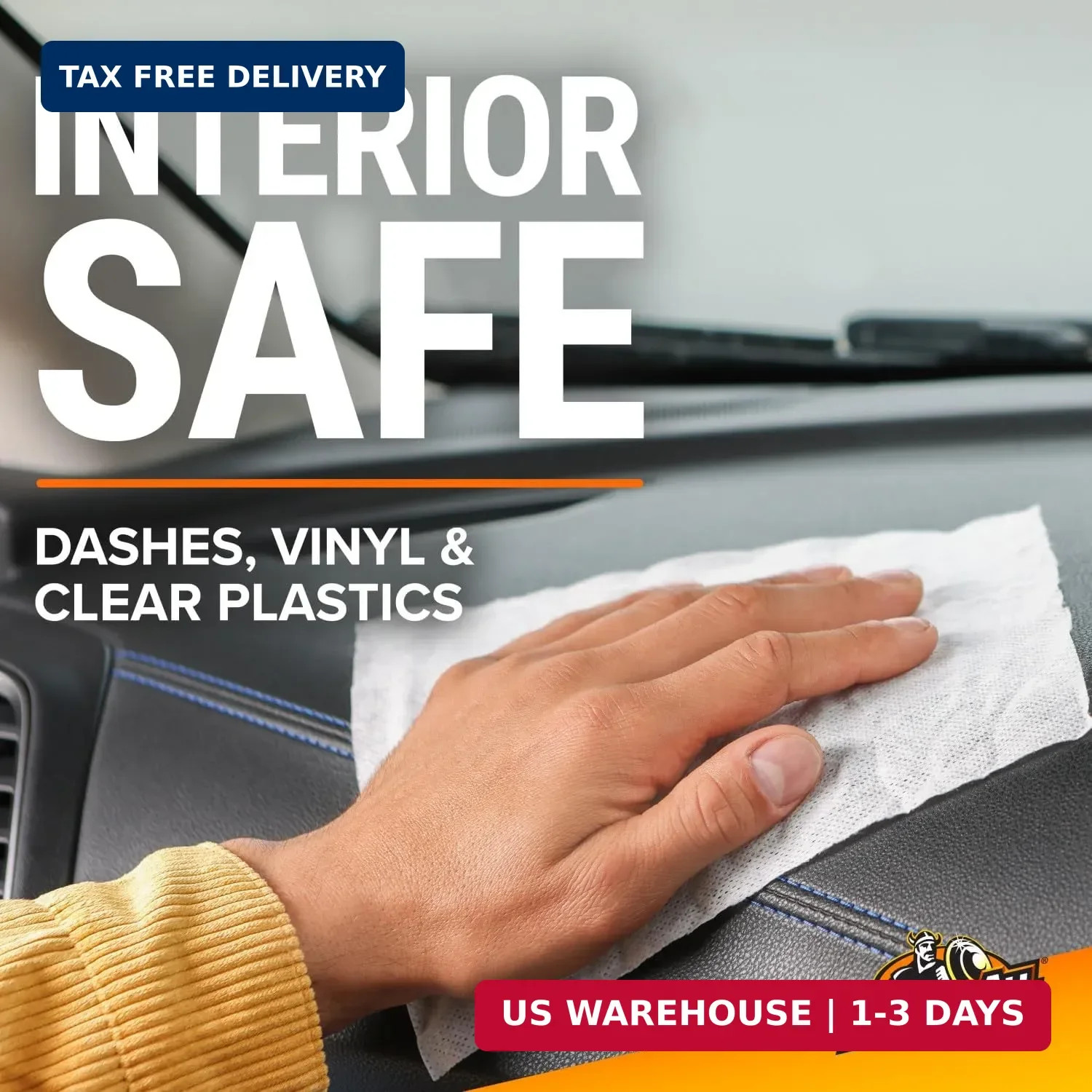 Armor All Car Cleaning Wipes, Wipes for Car Interior and Car Exterior, 90 Wipes
