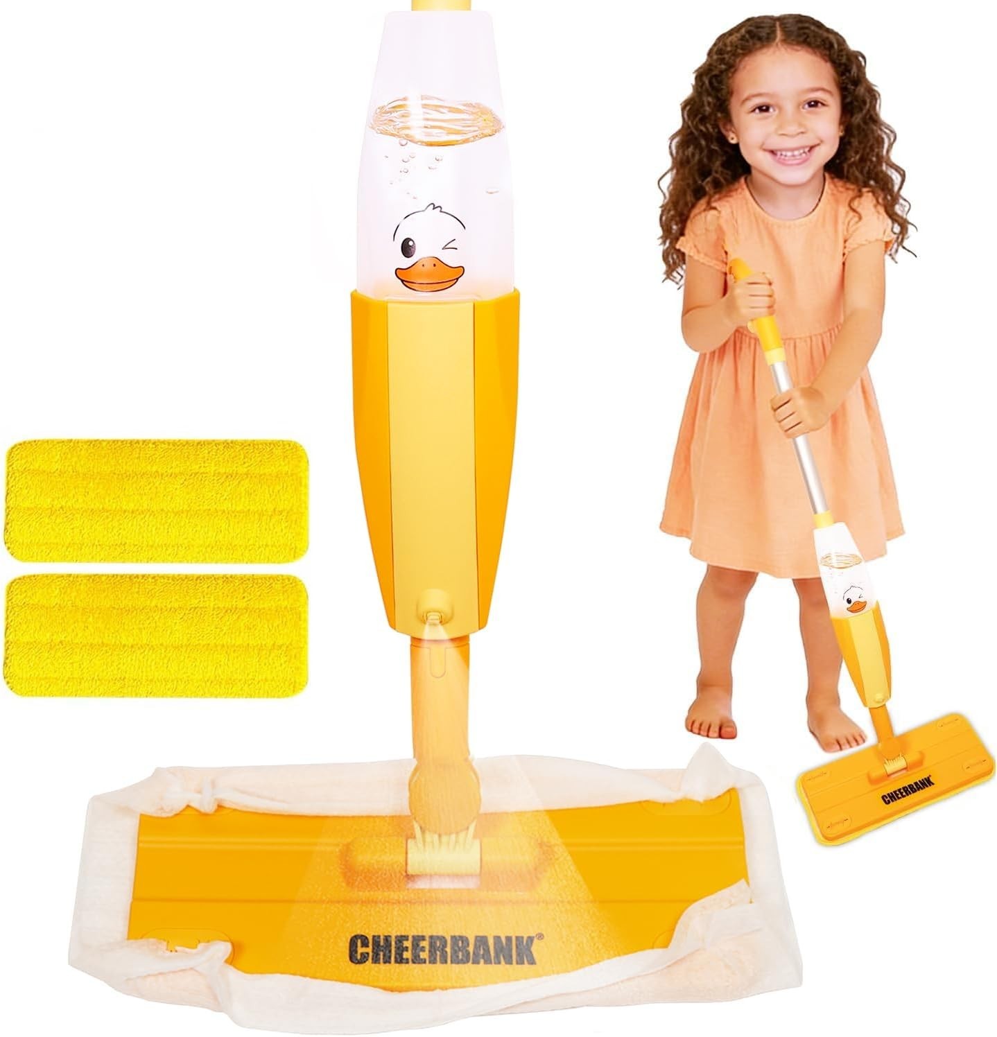 Toddler Spray Mop Kids Cleaning Set No Batteries Montessori Toy for Age 2 5 Year