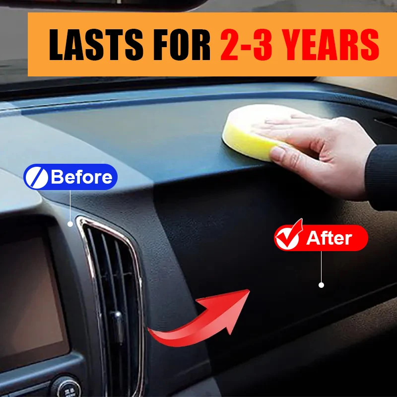 Car Plastic Restorer Back To Black Gloss Auto Interior Leather & Panel Renewal W