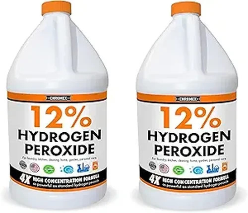 Hydrogen Peroxide 12% Food Grade, 4X Power Concentrated Solution – 2 Gallons
