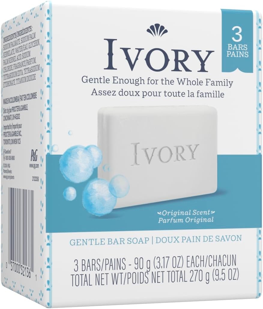 Ivory Soap Personal Bar 3.1 Ounce, Pack of 3
