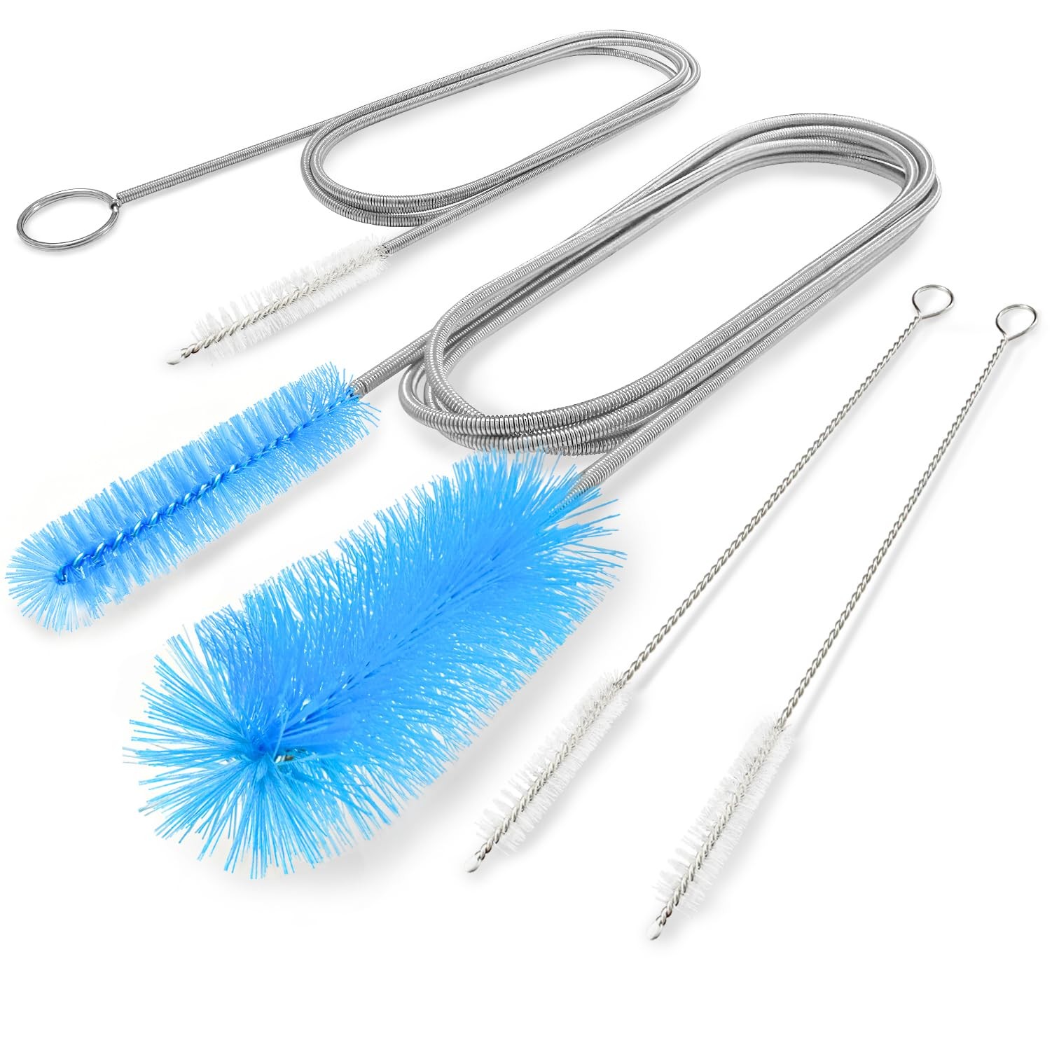 Flexible Drain Brush Set Long Double Ended Pipe Cleaner Brush with Straw Cleaner