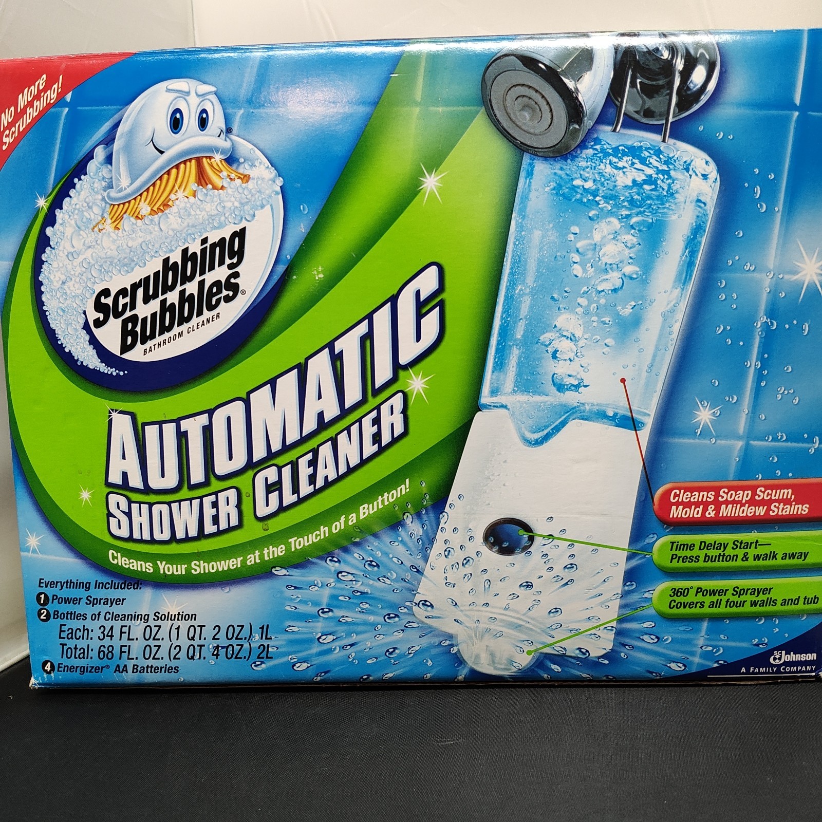 New Unused Scrubbing Bubbles Automatic Shower Cleaner Kit 2 Cleaning Solutions