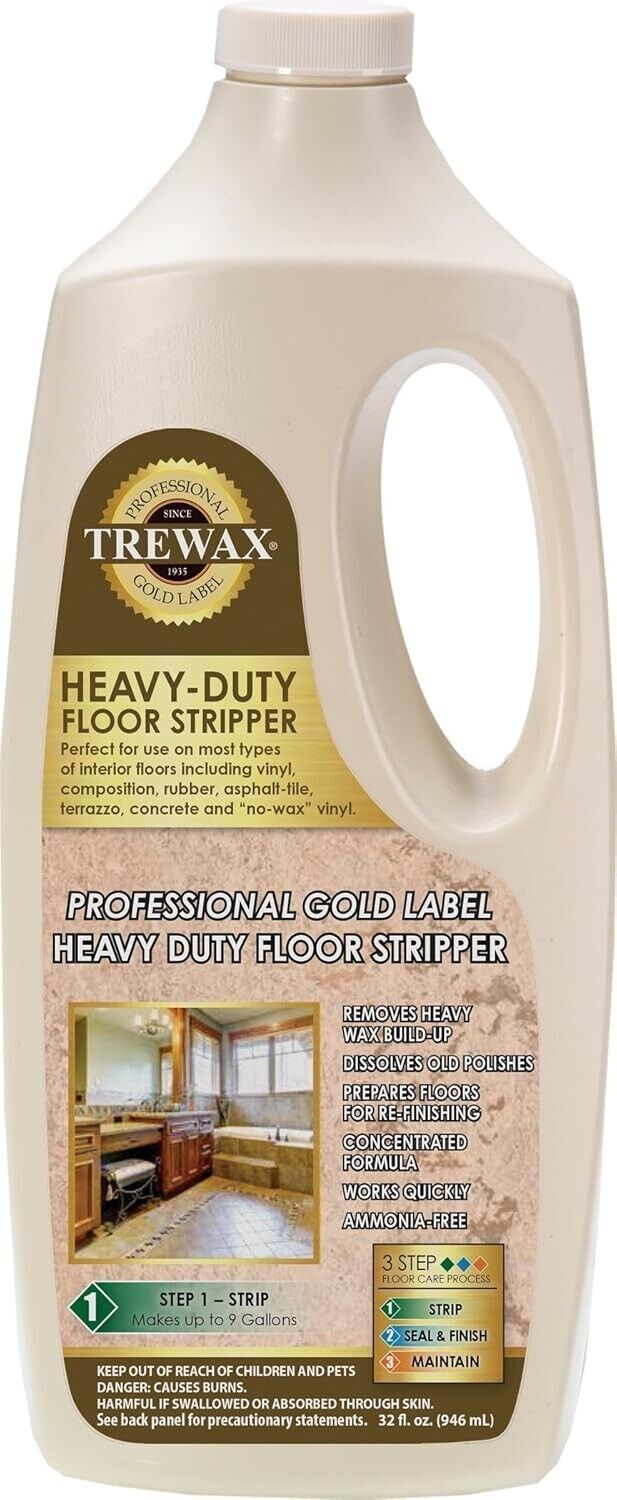 Professional Gold Label Heavy Duty Floor Stripper, Floor Cleaner, 32fl oz COS199