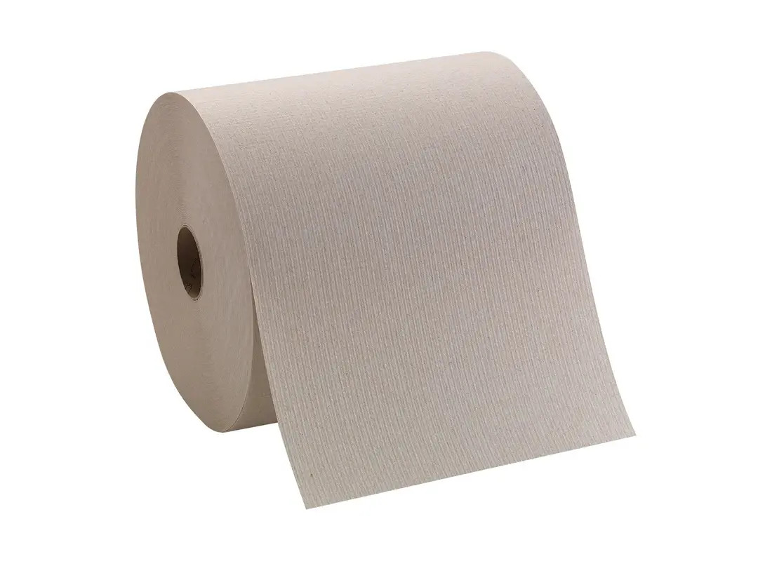 Pacific Blue Basic Roll Paper Towel 7.8X7.875 IN 800 FT 1PLY Kraft Standard Roll
