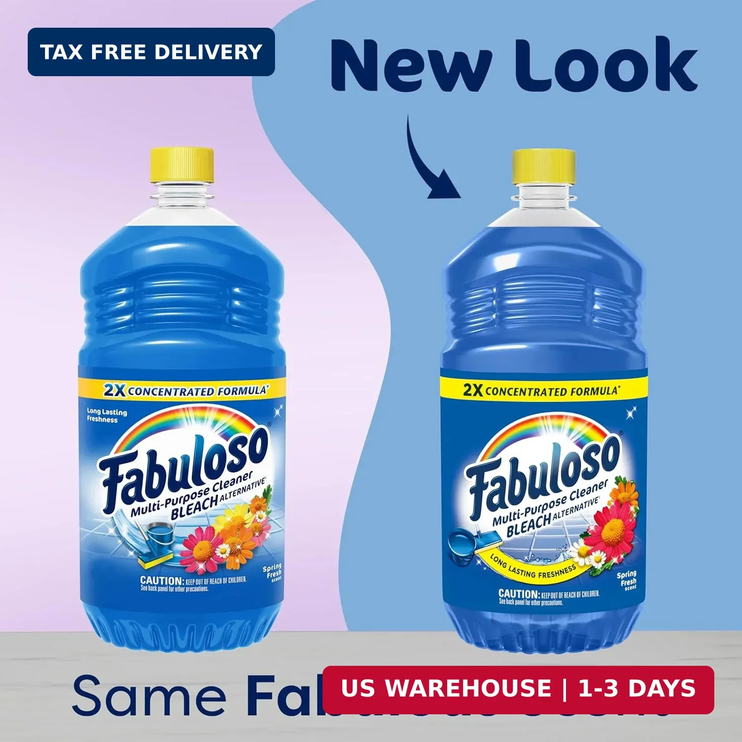 Fabuloso Multi-Purpose Cleaner and Floor Cleaner, 2X Concentrated Formula, Long-
