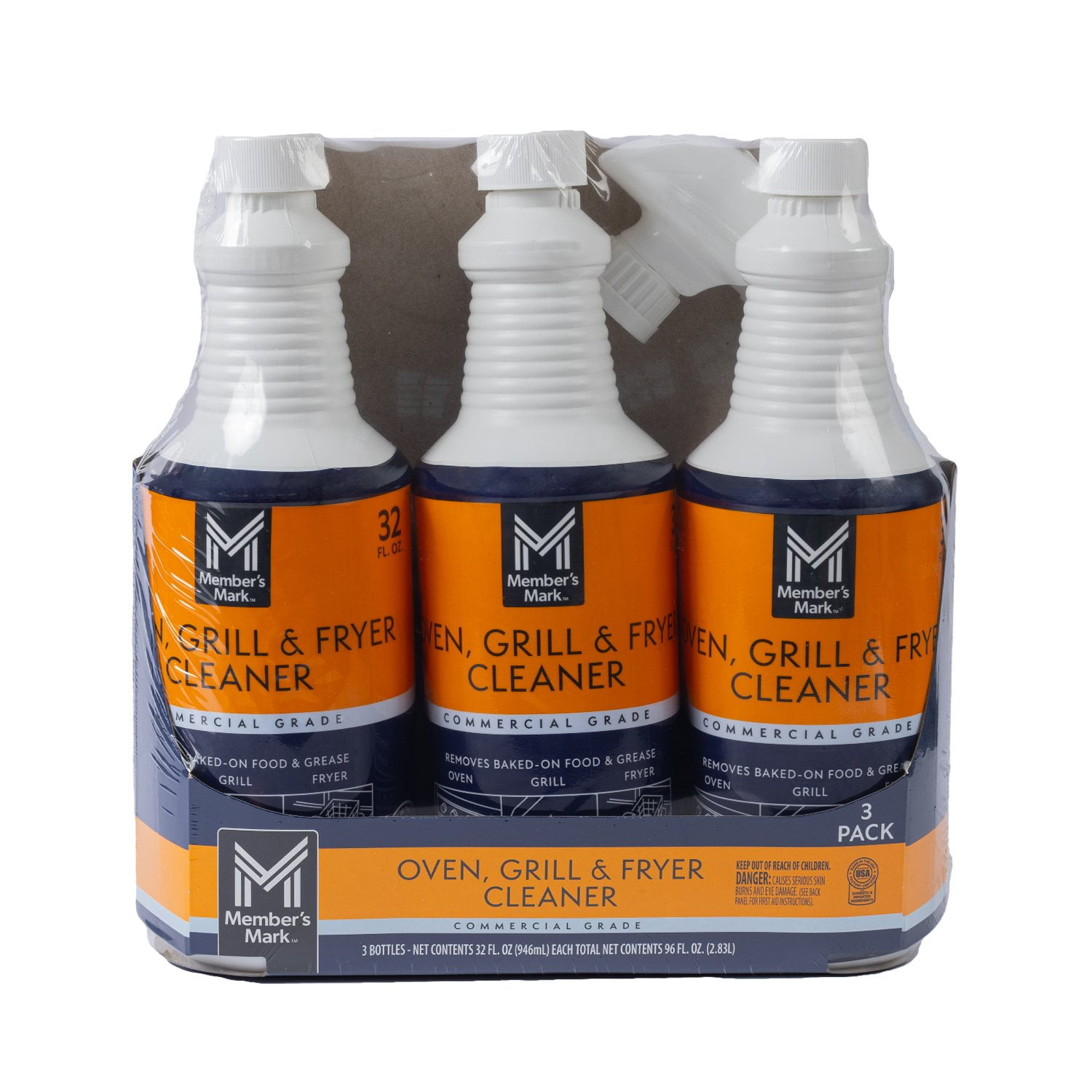 Member’s Mark Commercial Oven Grill and Fryer Surface Cleaner, 32 Oz – 3 Pack