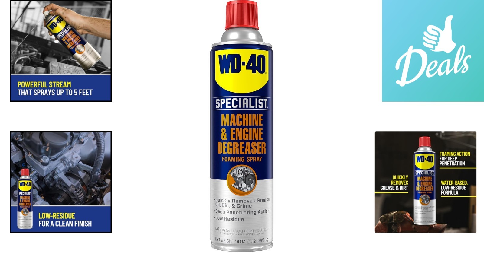 WD-40 18 Oz Machine & Engine Degreaser Spray – Unmatched Cleaning Power