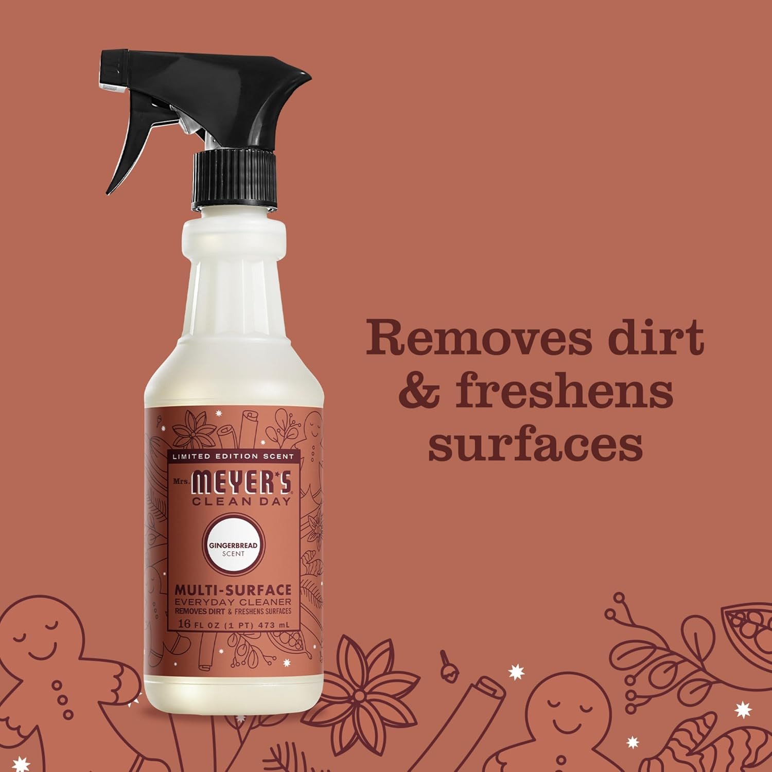 CLEAN DAY Multi-Surface Everyday Cleaner, Limited Edition Gingerbread Scent, 16