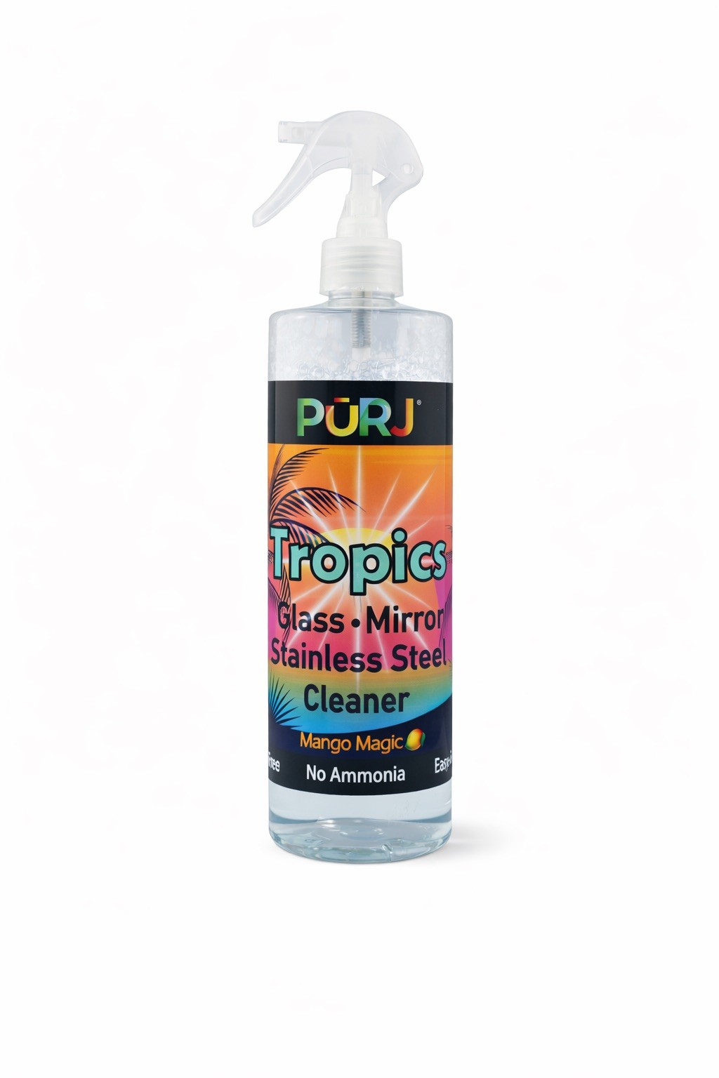 PŪRJ Tropics Glass Cleaner – 16 oz – Fresh Mango Scent