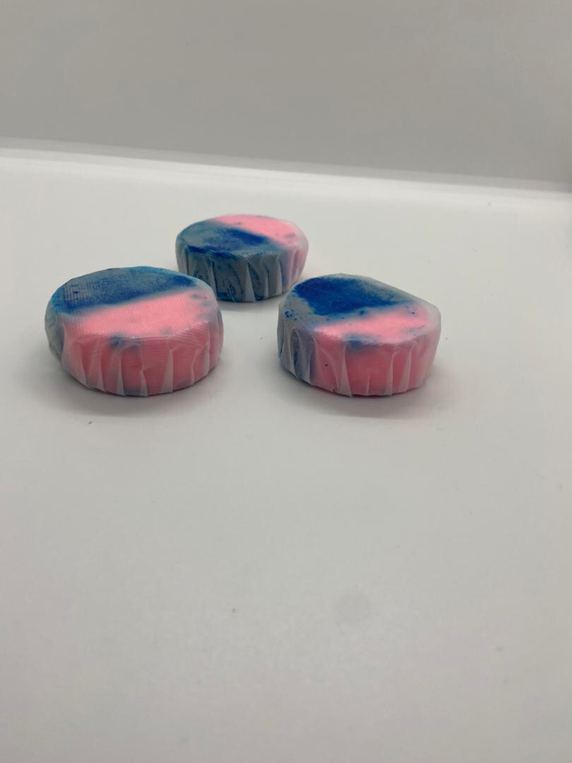 GANSO Rose Scent Toilet Bowl Cleaner Blocks – 3 Pack, Long-Lasting Freshness,