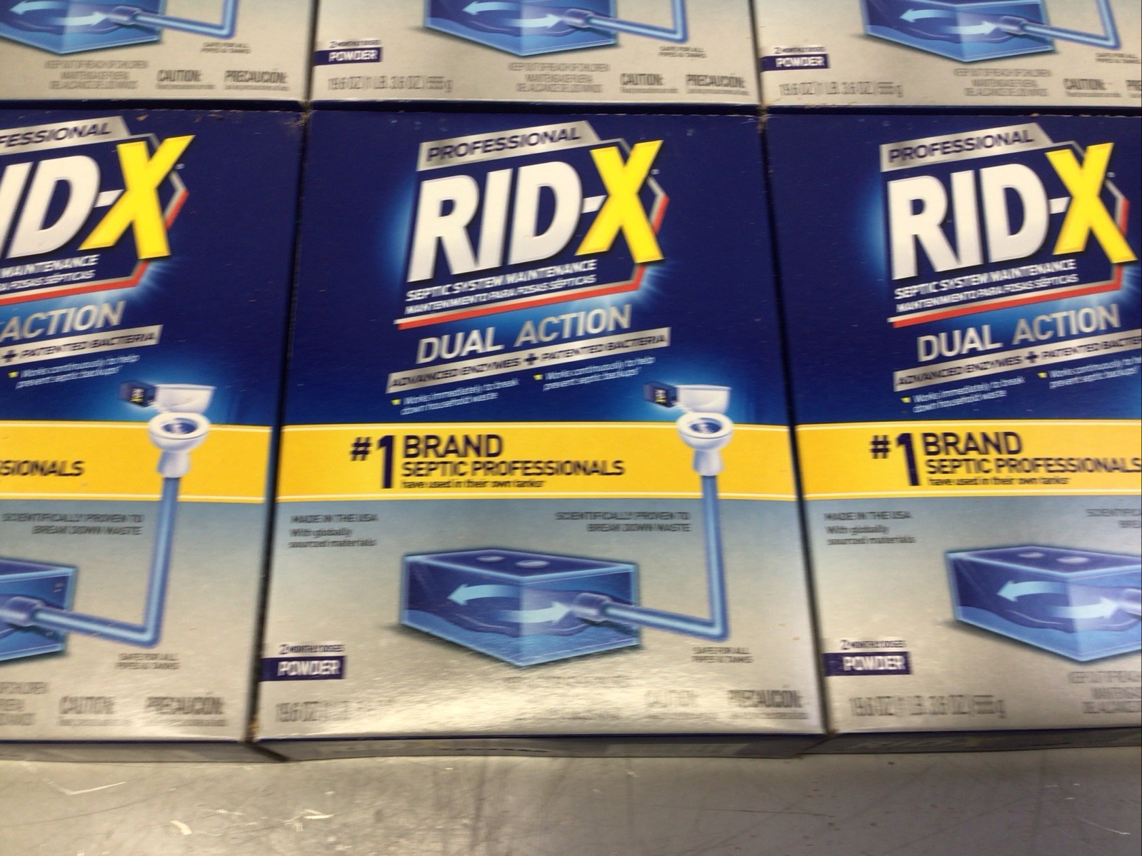RID-X Septic Tank Treatment 12 Month Supply Of Powder 117.6 oz 100% Biobased