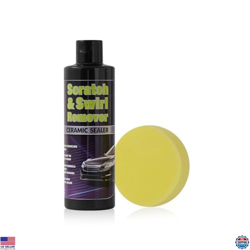 Car Scratch Remover Kit, Paint Repair & Polishing Compound, 8.4oz Gloss Shine