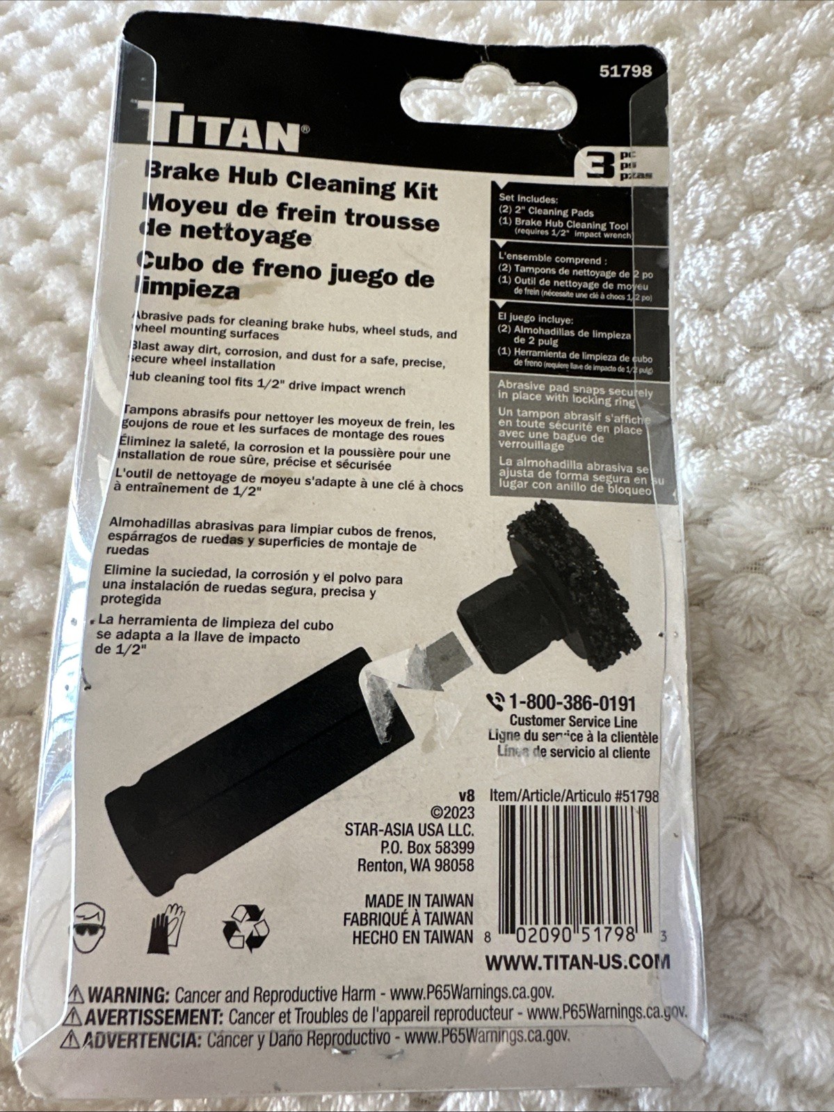 Titan Tools Wheel Hub Cleaning Kit 51798