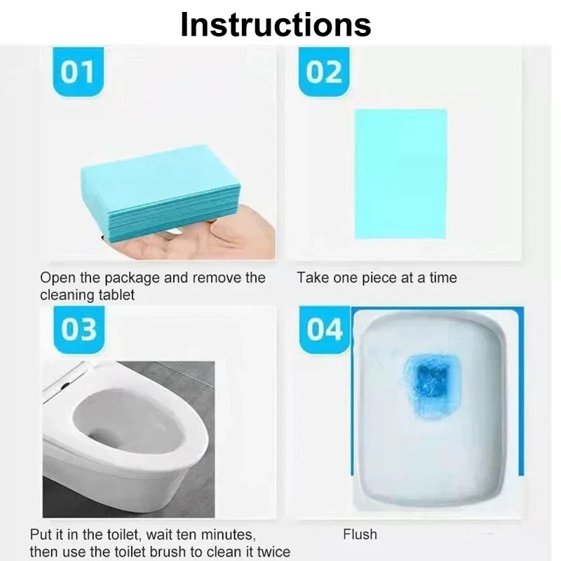 Floor Cleaner Tablets Water Soluble Sterilizing Fragrant Bathroom Kitchen
