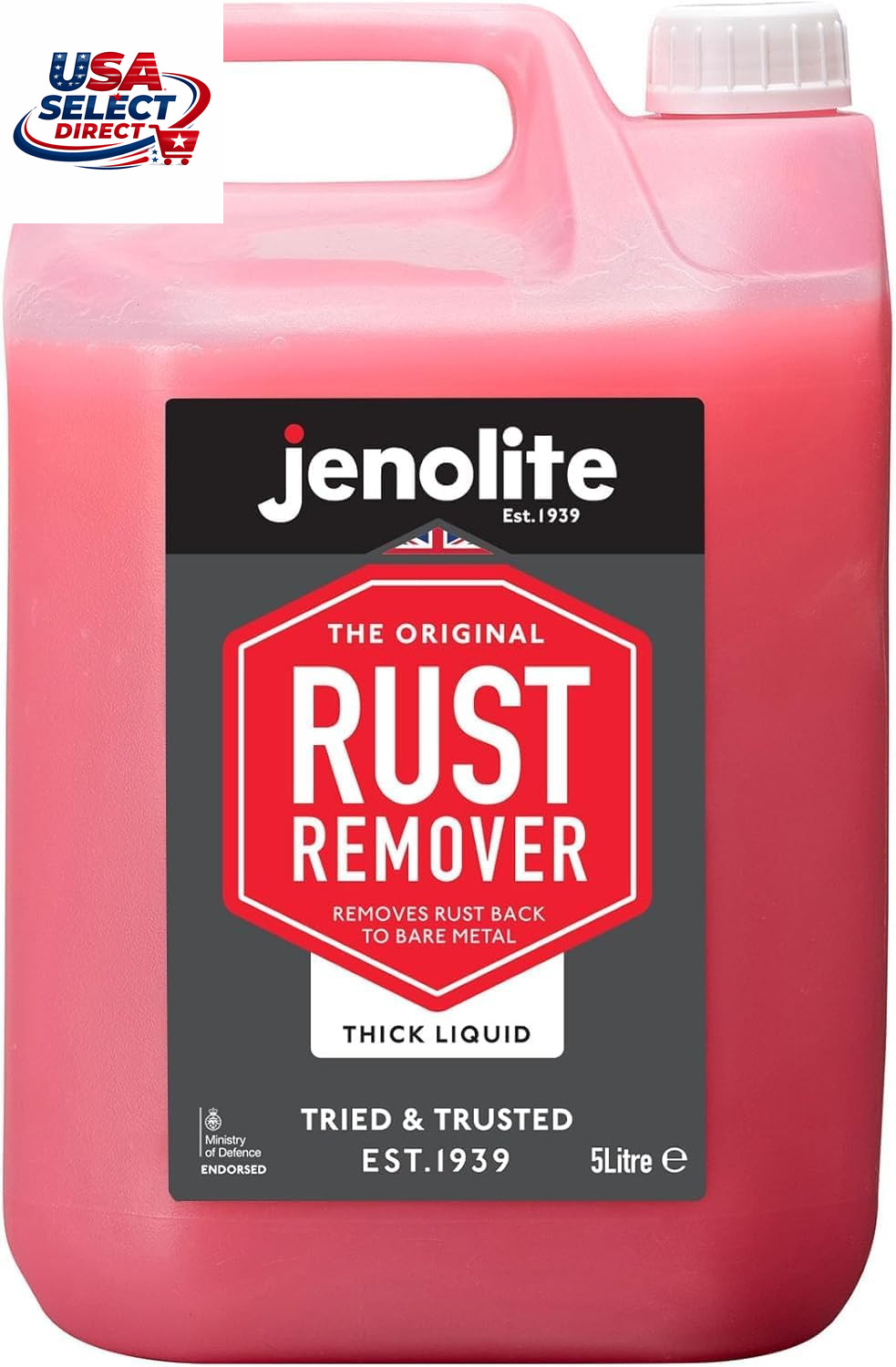 Rust Remover for Metal – Fast Acting No Drip Thick Liquid – 1.32 Gallon