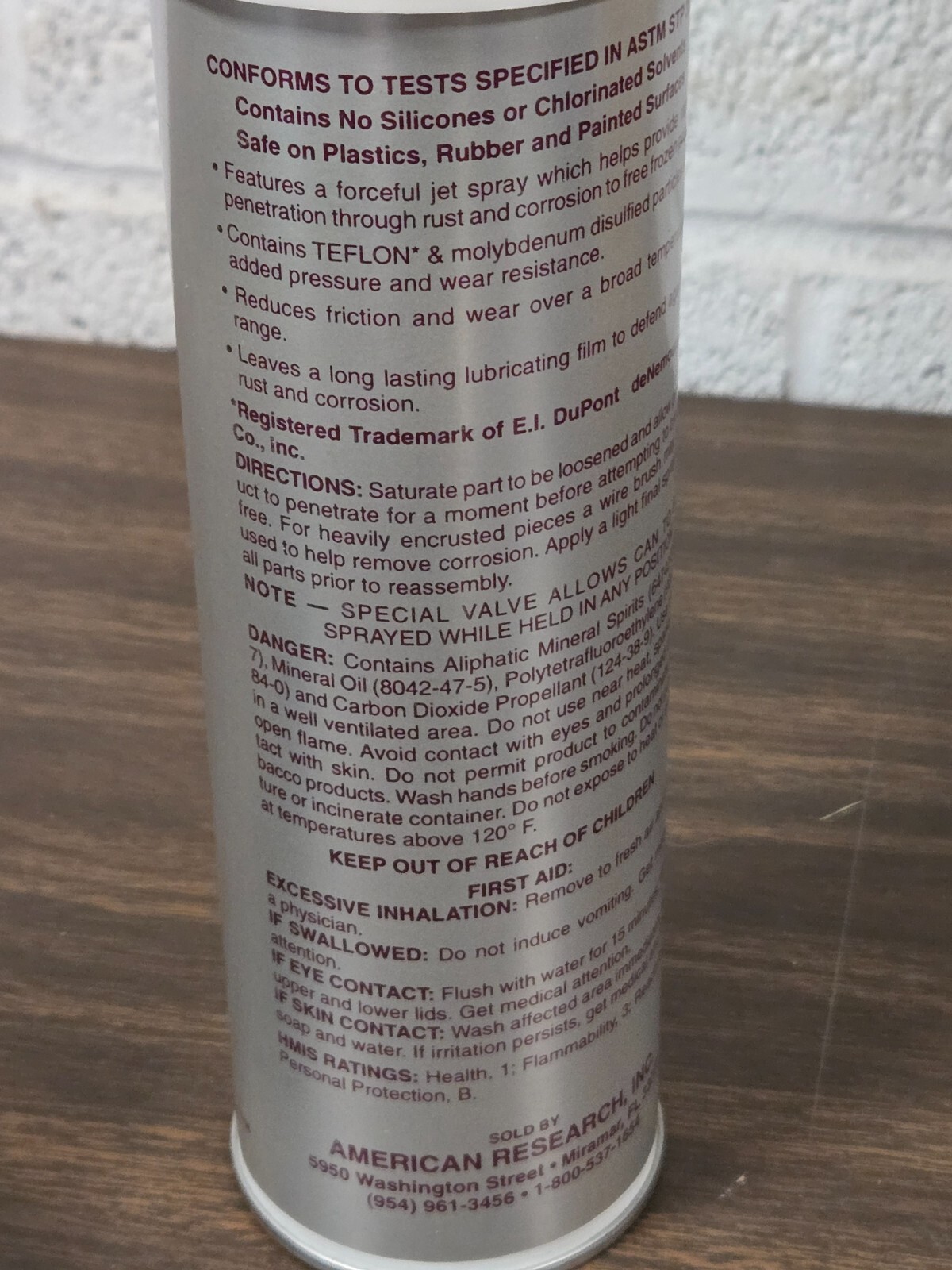 American Research Penelube II 1002A Lubricant & Penetrant Stops Squeaks ~ 14 oz