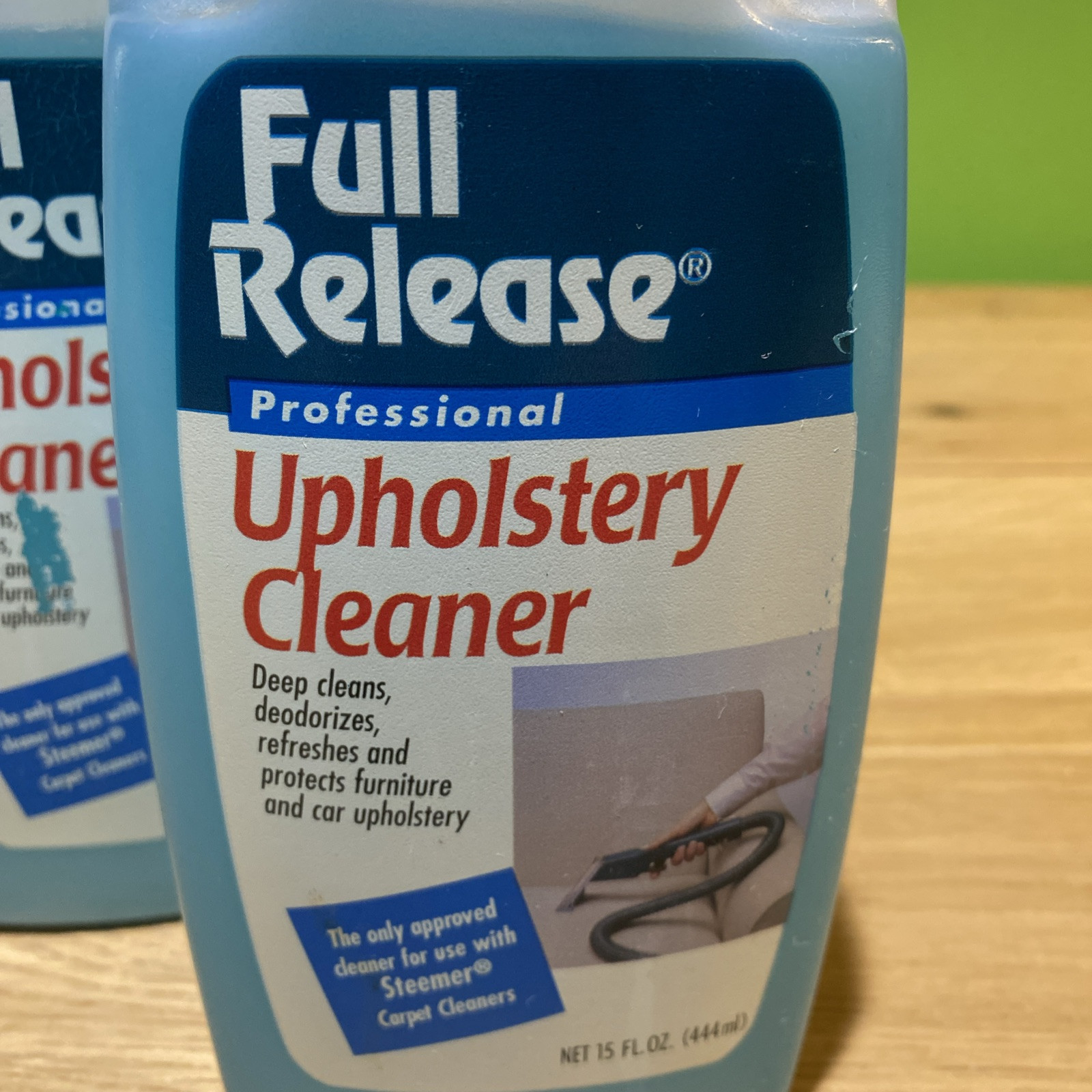 2 Bottles Full Realse Upholstery Cleaner for Steemer Carpet Cleaner VTG 1997