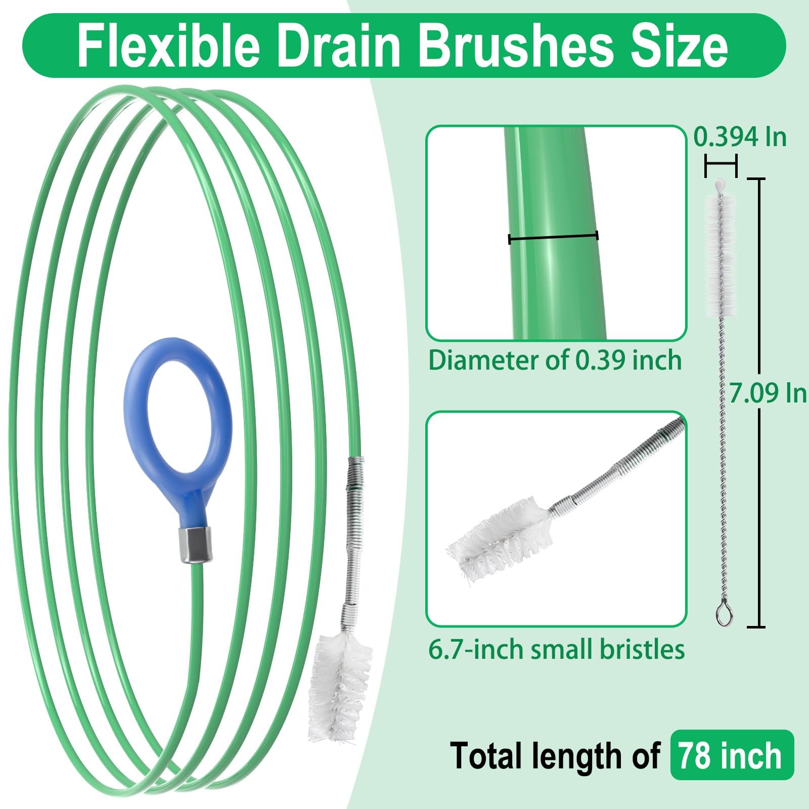 Auto Sunroof Drain Cleaning Tool Flexible Car Sun Roof Drain Cleaner Unclogger