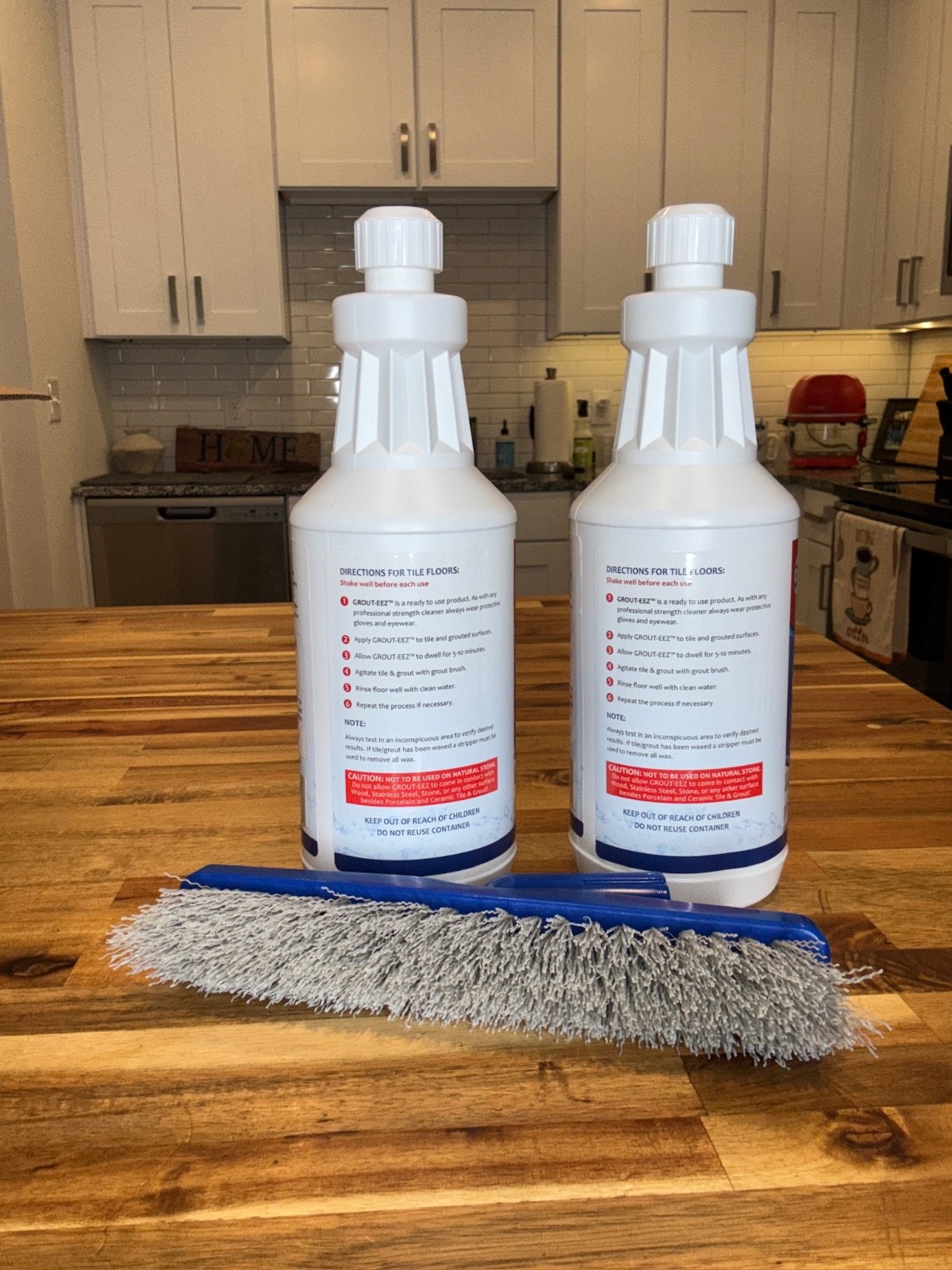 Clean-EEZ Grout-EEZ Heavy Duty Grout Cleaner Tile & Floor Stain Remover 2QT
