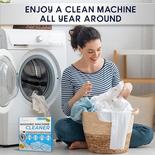 24 Washer Cleaners – Deep Cleans & Deodorizes All Washers, Removes Grime Tablet