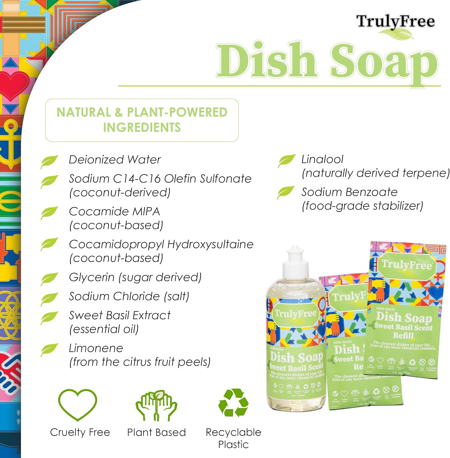 Truly Free Non Toxic Dish Soap Kit | Natural Concentrated Dishwashing Liquid – S