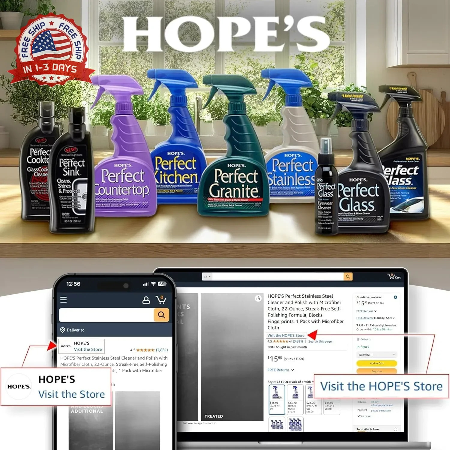 HOPE’S 100% Pure Tung Oil, Food Safe, Premium Waterproof Natural Wood Finish and
