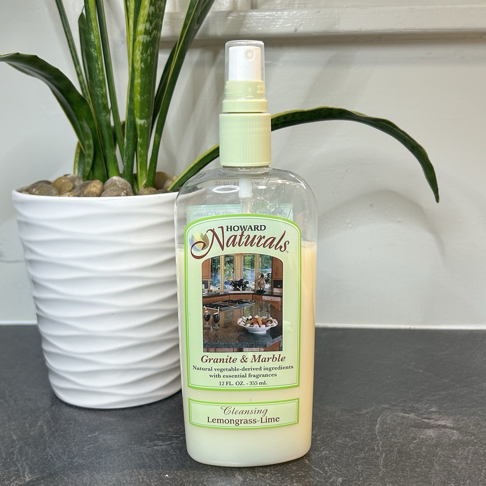 Howard Natural Granite & Marble Cleaner 12 Oz Discontinued Lemongrass Lime