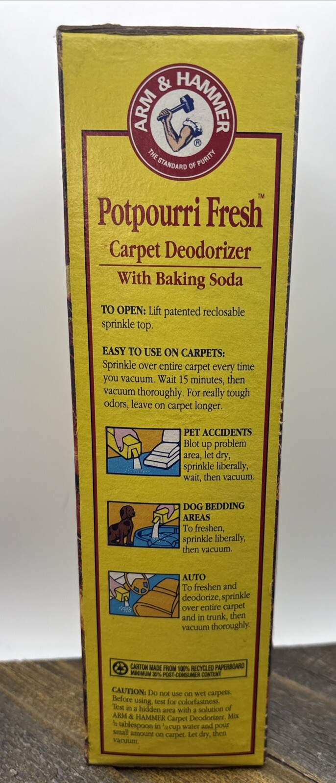 VINTAGE 1993 Arm & Hammer Potpourri Fresh Carpet Deodorizer COUNTRY 36 Oz. *NOS