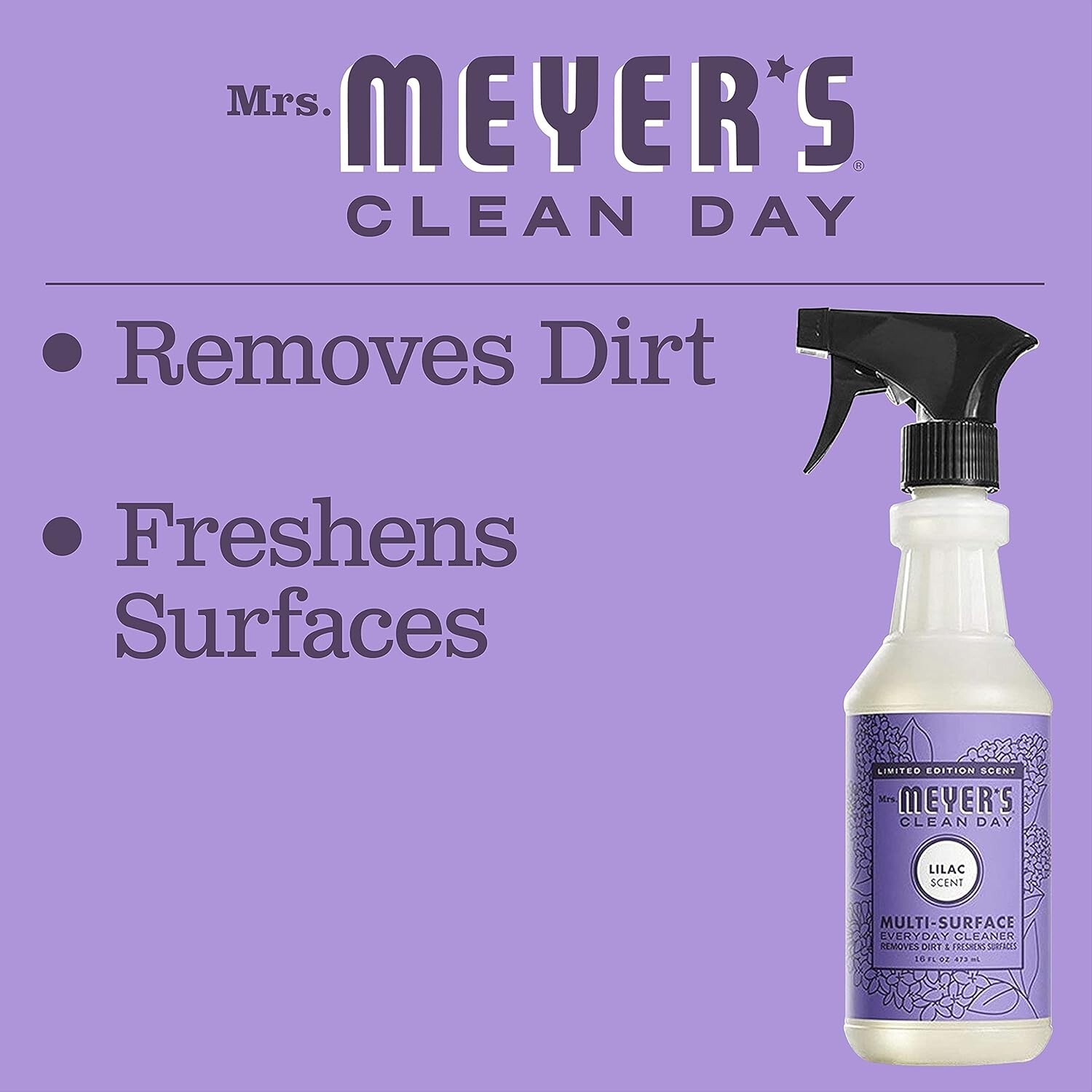 Mrs. Meyers LILAC Scent Multi-Surface Everyday Cleaner 16 Oz. – U Choose Pack