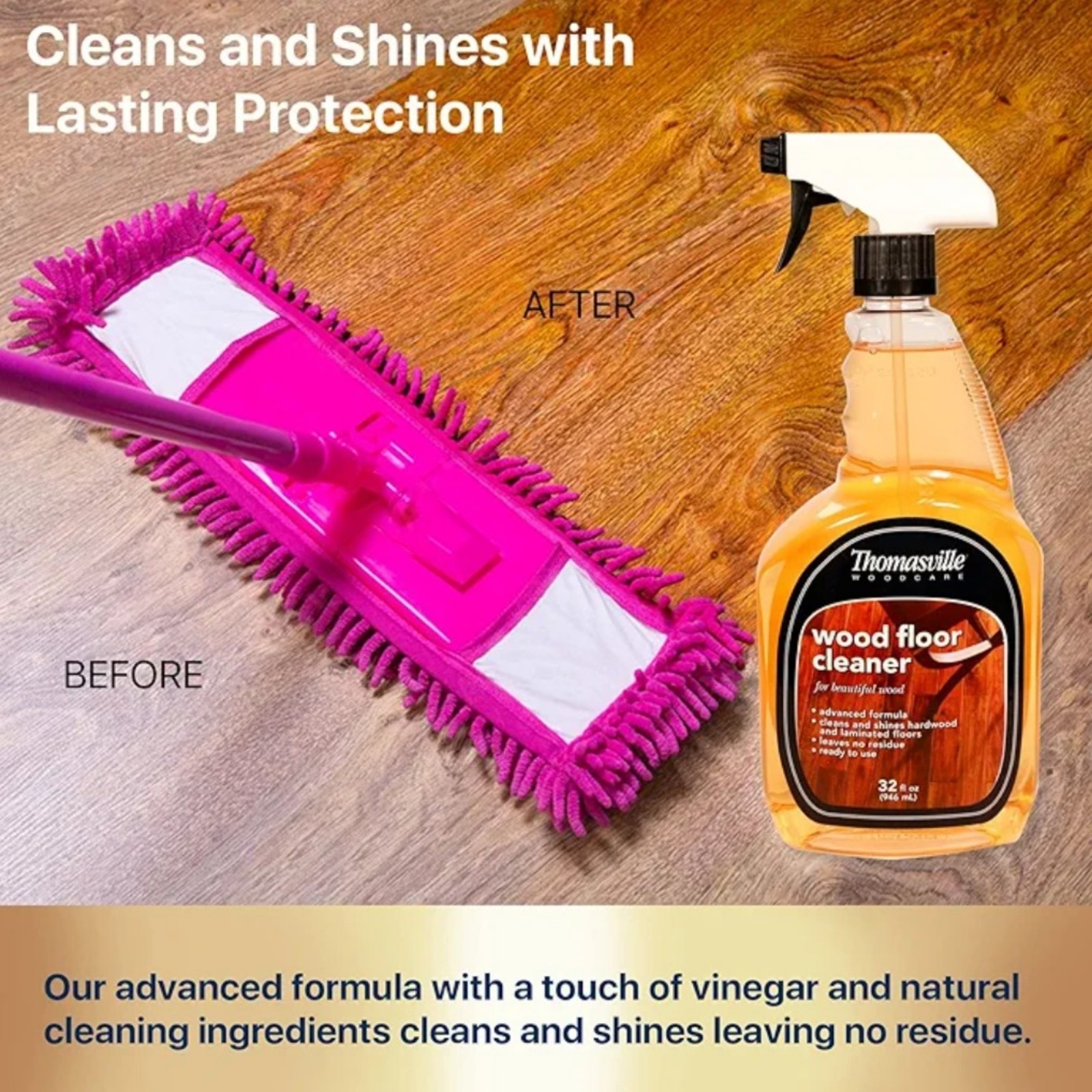 Thomasville Wood Floor Cleaner 32oz Hardwood Laminate Spray Ready Use