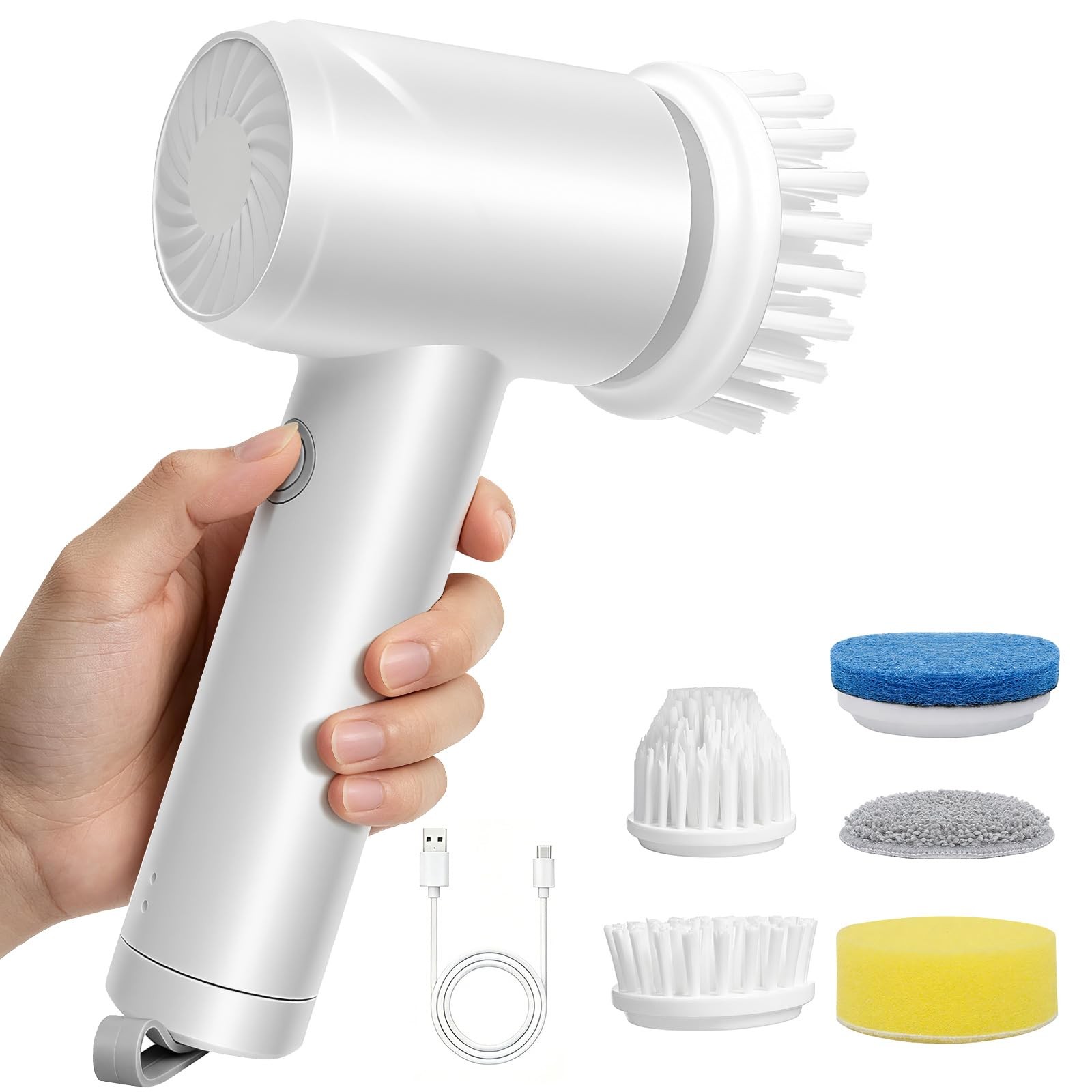 Spin Scrubber,Cordless Bathroom Cleaning Brush with IPX7 Full Body Waterproof…