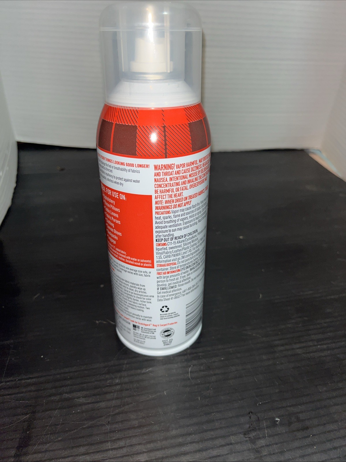 ~ 3M Scotchgard Transparent Fabric Water Shield Dries Clear & Oderless 10 oz