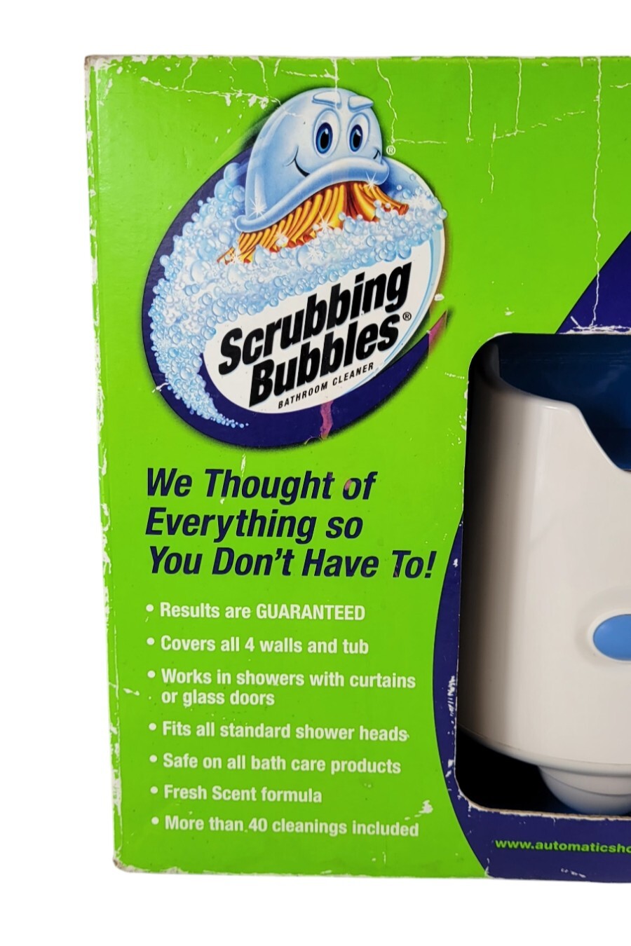 Scrubbing Bubbles 360 Degree Automatic Shower Cleaner Kit With 2 Refills New NOS