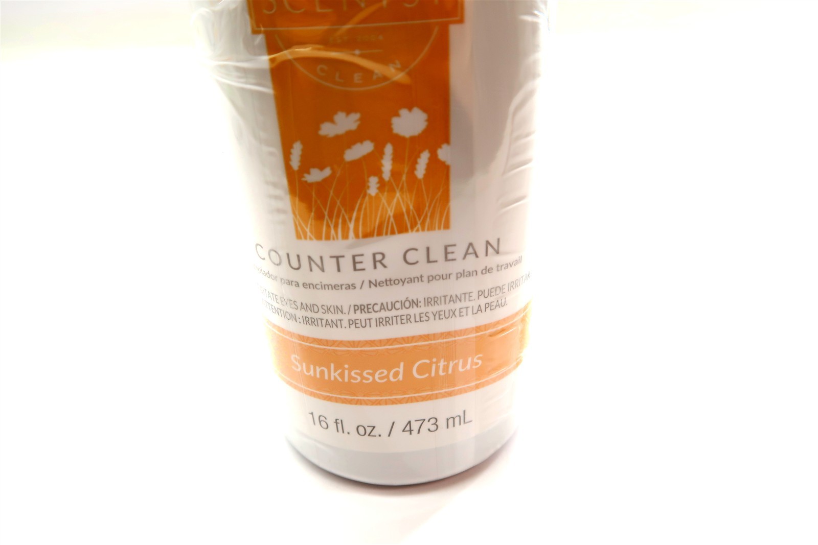 New SCENTSY COUNTER CLEAN in Sunkissed Citrus Scent Spray Bottle 16 Fl Oz 33017
